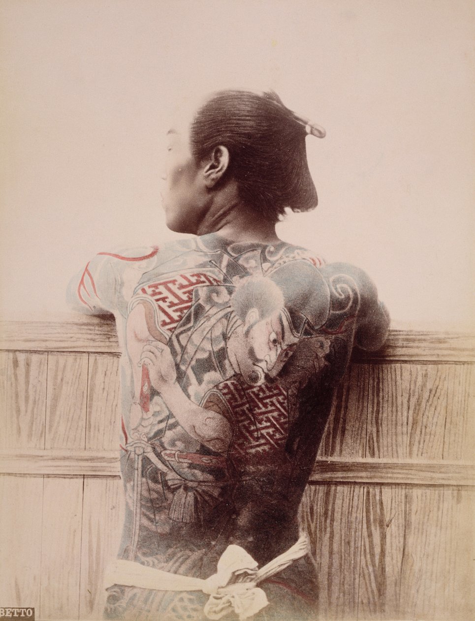 Japán vőlegények tetoválása, 1880 körül alkotó: Unknown