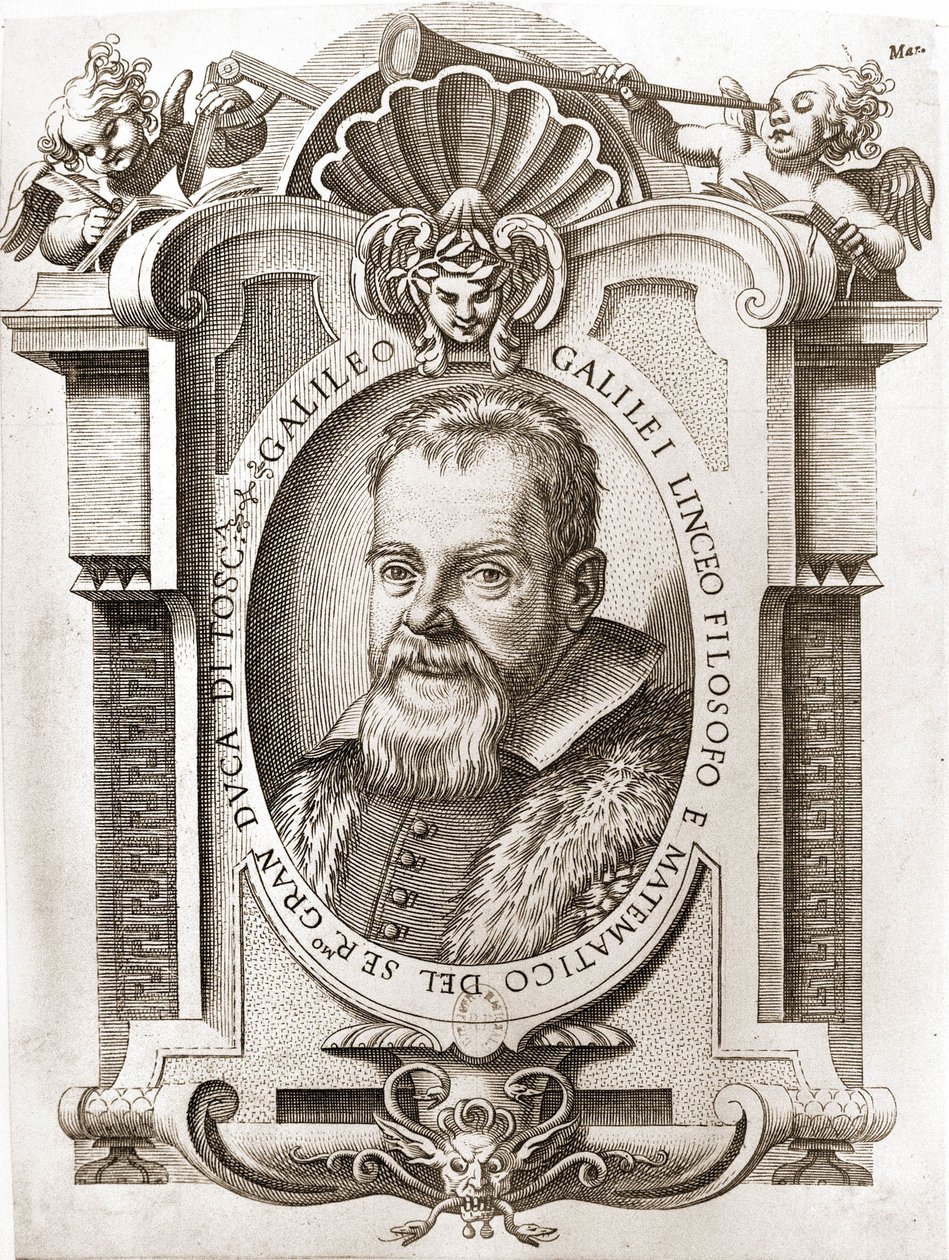 Galileo Galilei ez a Galilei portréja (1564 - 1642). alkotó: Unknown