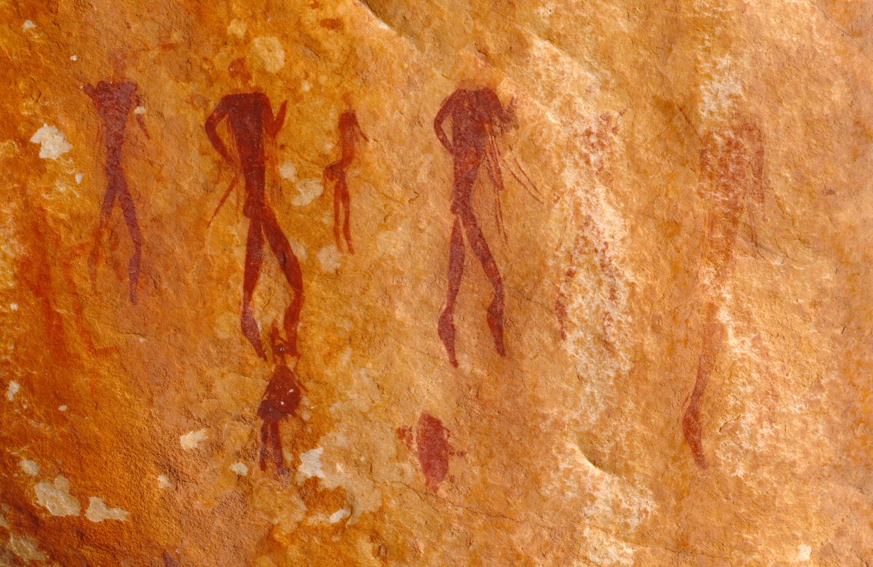 San (bushmen) sziklafestmények, Cedarburg, Western Cape alkotó: Unknown