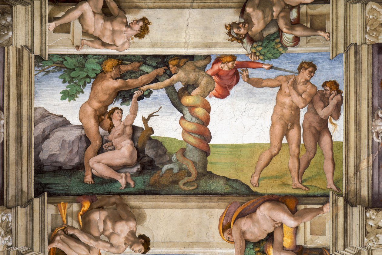 Kiűzetés a Paradicsomból alkotó: Michelangelo Buonarroti