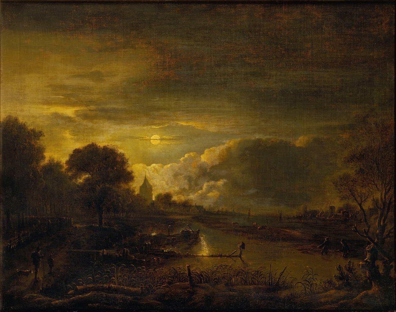 Folyójelenet a Holdfényben alkotó: Moonlight