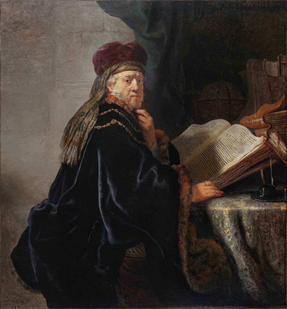 Tudós a dolgozószobájában alkotó: Rembrandt van Rijn