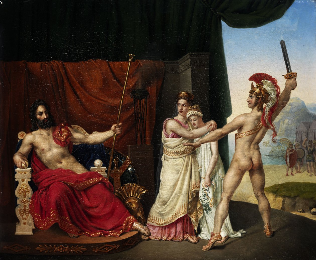 Aeneas búcsúja Didótól alkotó: Unknown