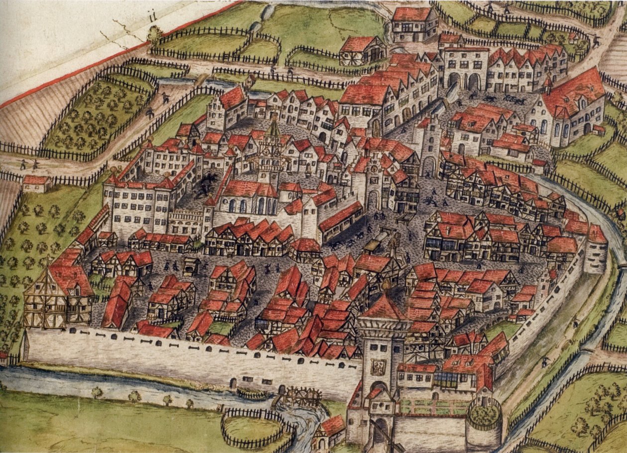 Etters Meßkirch ábrázolása, 1575 körül alkotó: Unknown