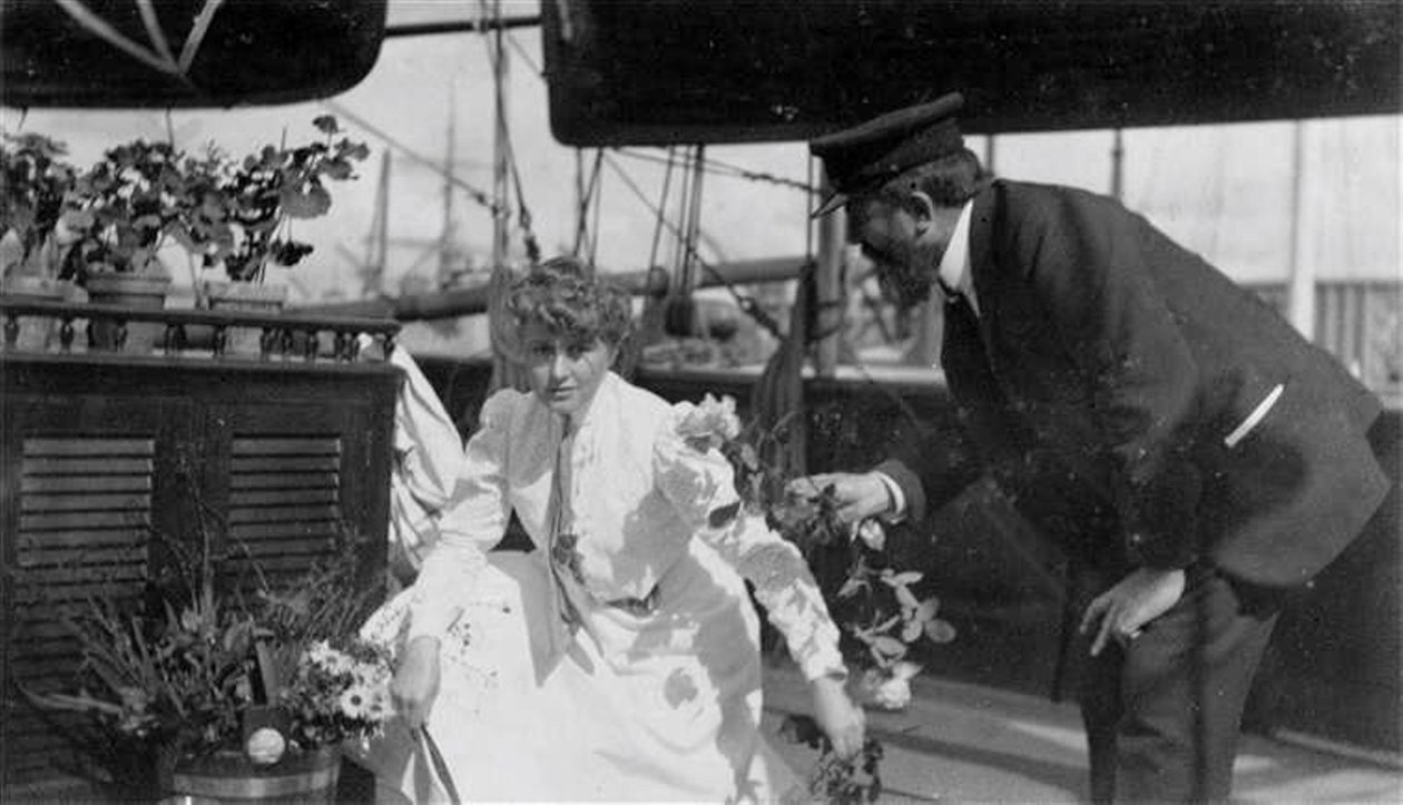 Simonne Legrand-Menier (1881-1972) és Gaston Menier (1855-1934) portréja. alkotó: Unknown