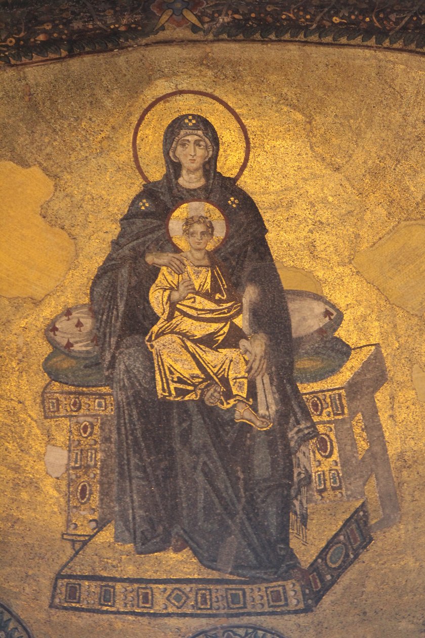 Theotokos a Hagia Sophia -ban alkotó: Unknown