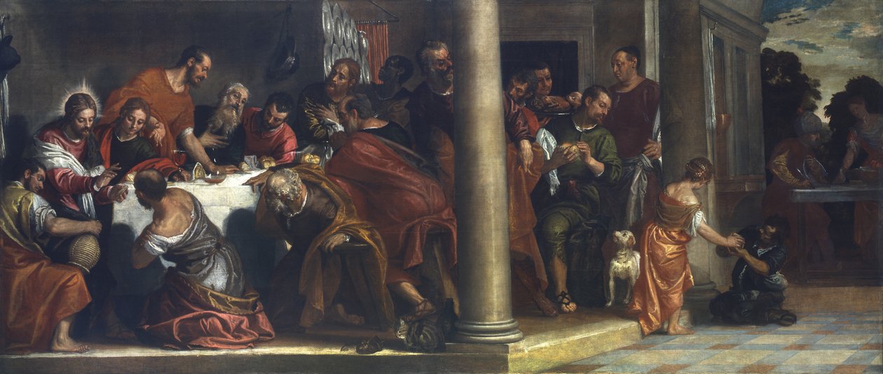 Utolsó vacsora, 1580 körül (olaj, vászon) alkotó: Veronese