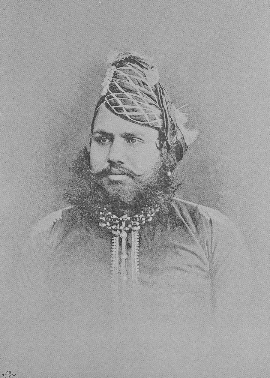 Maharadzsa Sawai Madho Singh II (metszet) alkotó: (after) English photographer