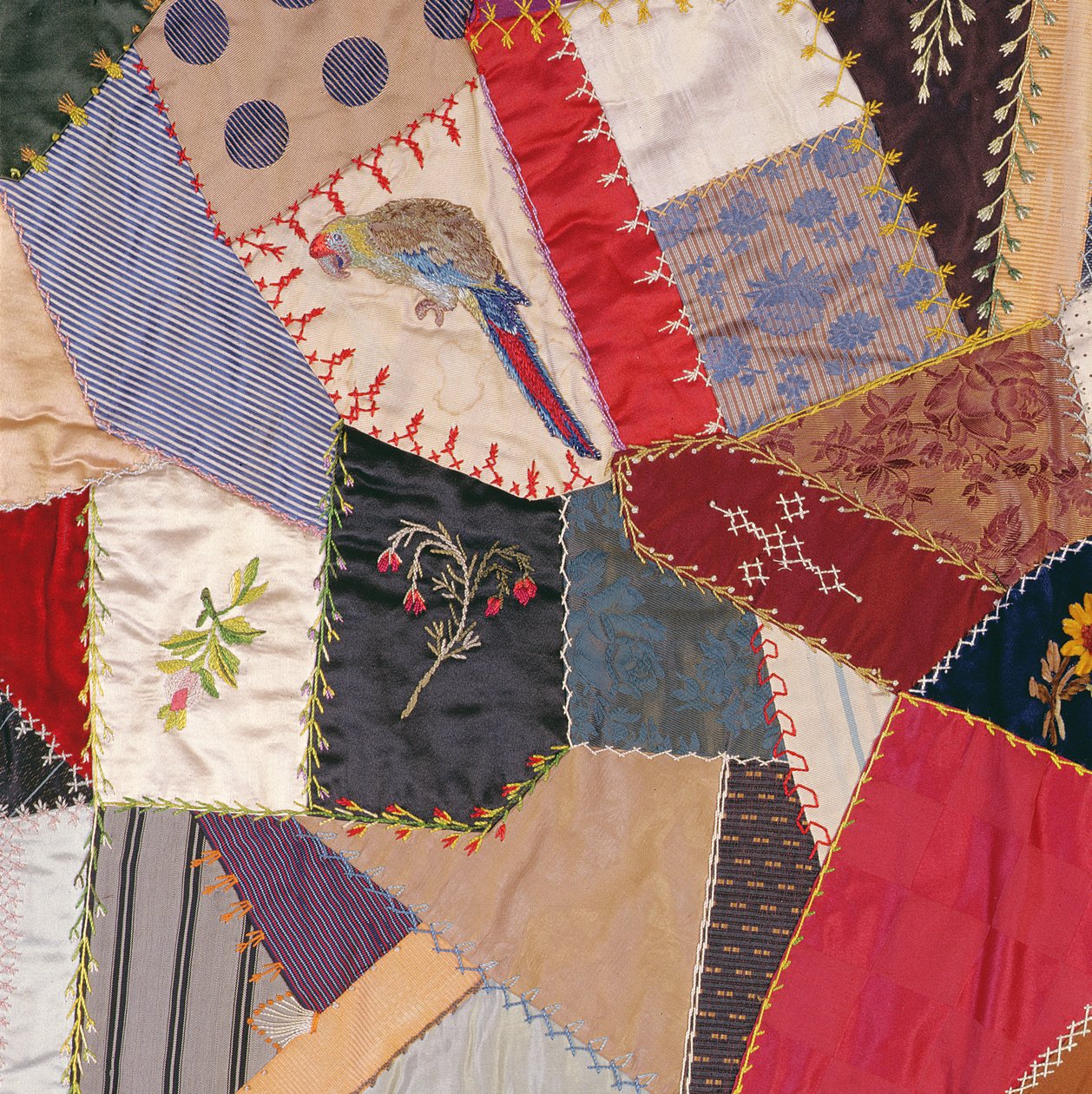 Őrült paplan, 1887 (textil) (részlet) alkotó: Unknown