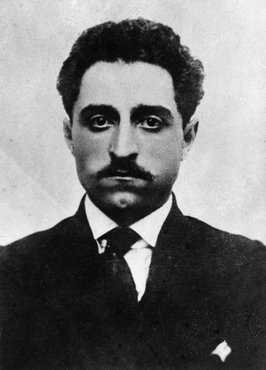 Grigorij Konsztantyinovics Ordzsonikidze (Sergo Ordzhonikidze) Amikor a longjumeau-i bolsevik pártiskola tanulója volt, 1911. alkotó: Unknown