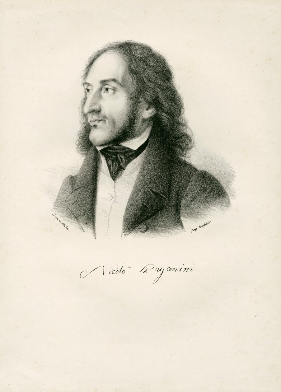 Niccolo Paganini - portré alkotó: Unknown