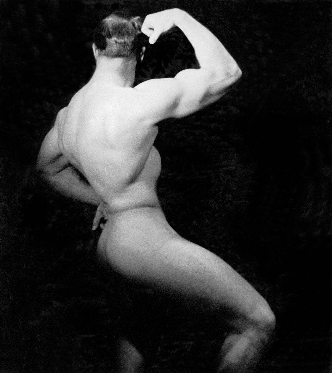 Nude Bodybuilder Side View, San Francisco, California, 1950 körül alkotó: Unknown