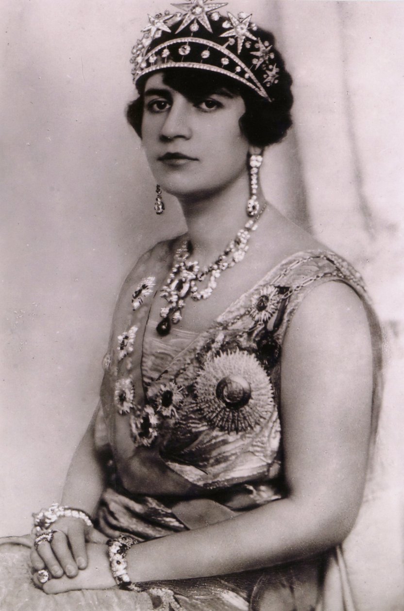Szoraya Tarzi afganisztáni királynő portréja, 1928 körül alkotó: Unknown