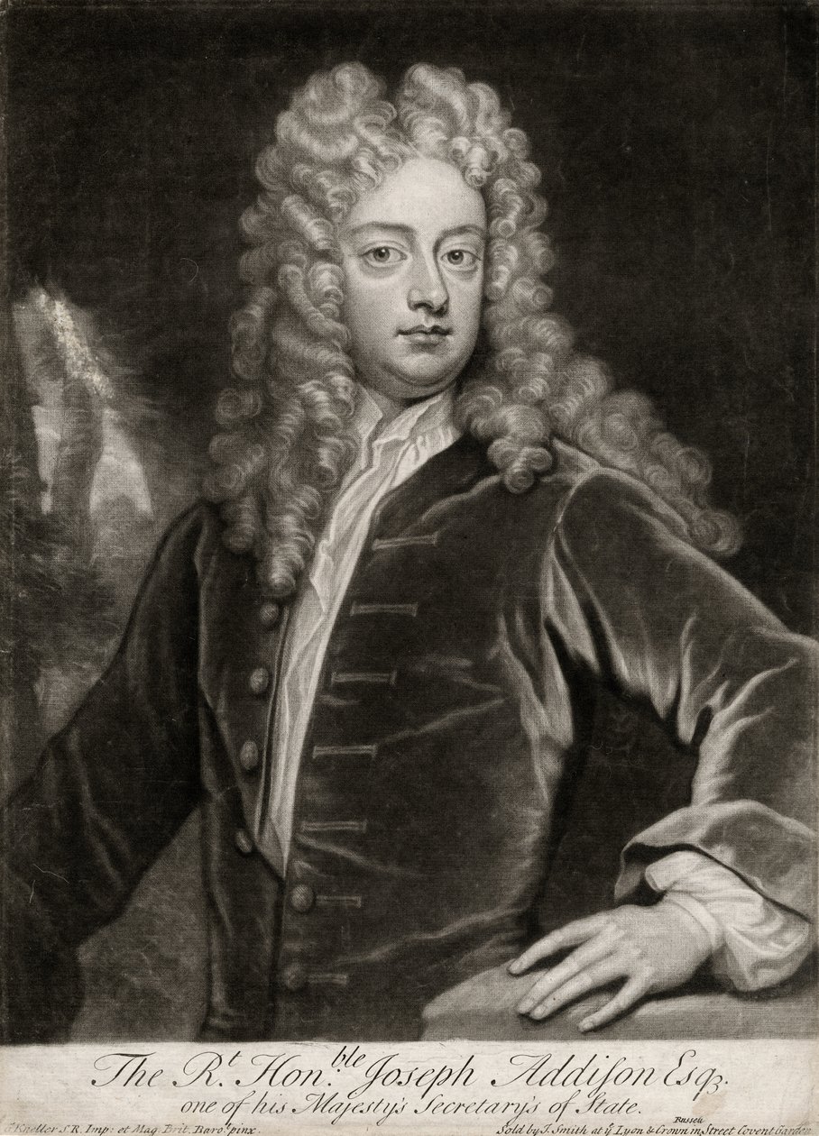 Jobb, tisztelt Joseph Addison, 1703-12. alkotó: Unknown