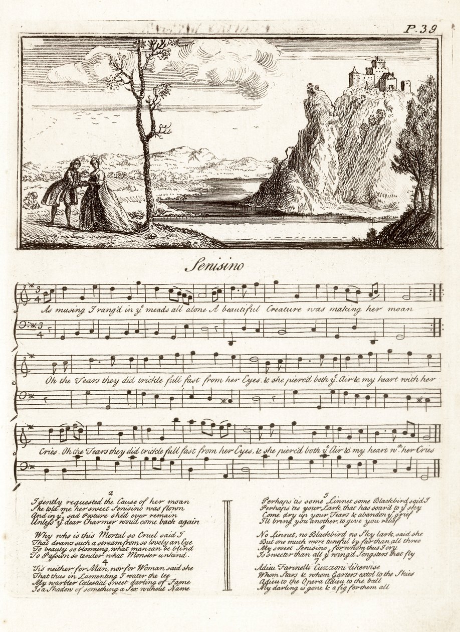 Händel Senesino-ja, metszet alkotó: Unknown