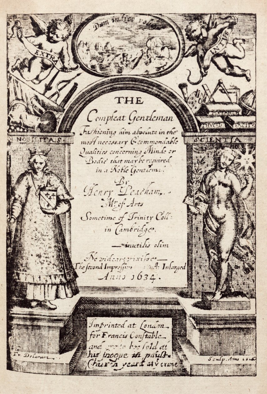 The Compleat Gentleman, Henry Peacham. alkotó: Unknown
