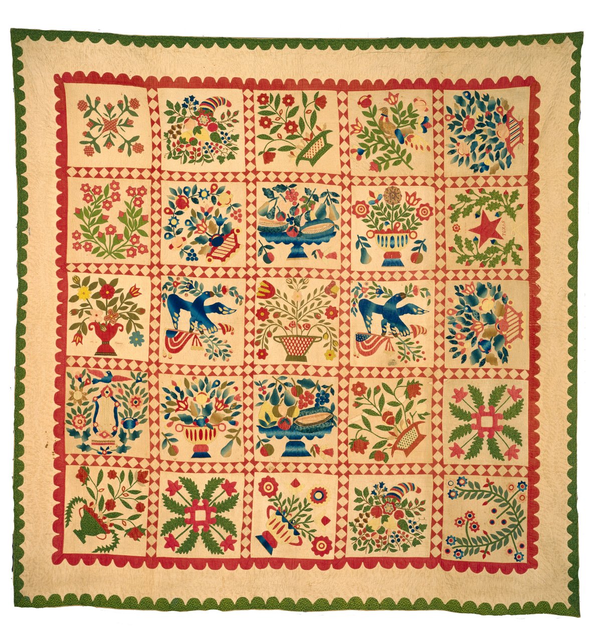 Baltimore Album Quilt, 1840-es évek (pamut) alkotó: American School