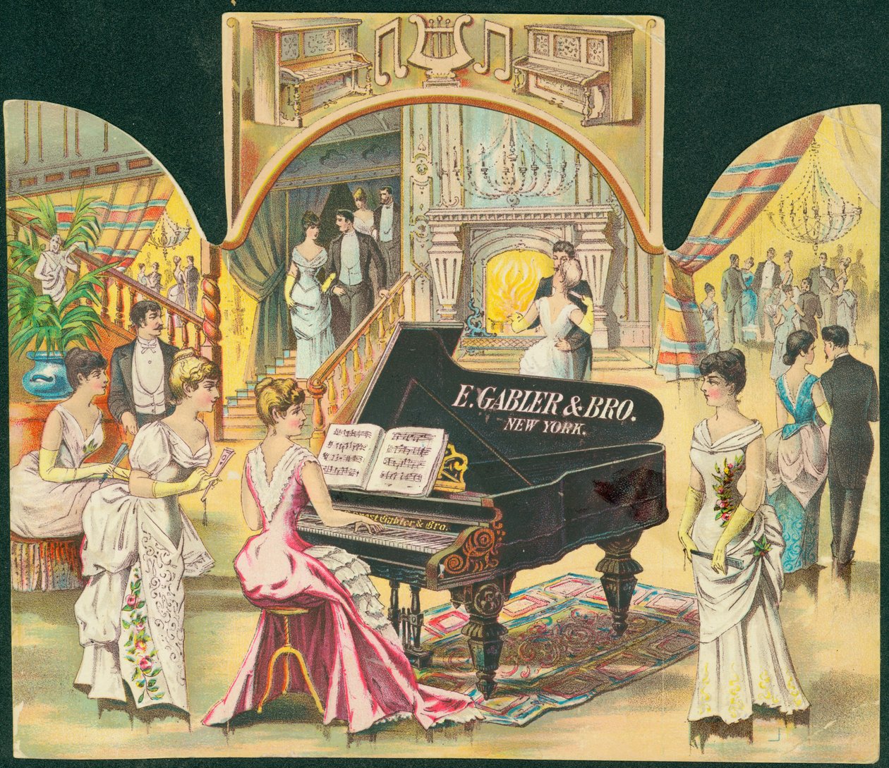 E. Gabler & Bro., New York [zongorák] alkotó: American School