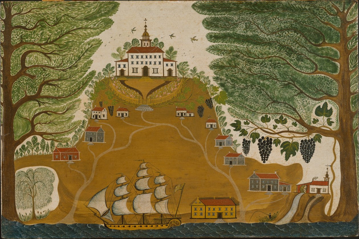Az ültetvény, 1825 körül alkotó: American School