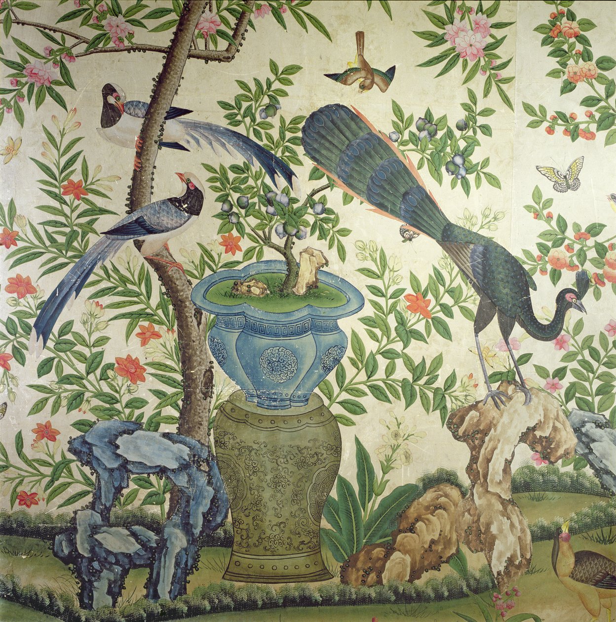 Madár tapéta, 1840 körül alkotó: Chinese School