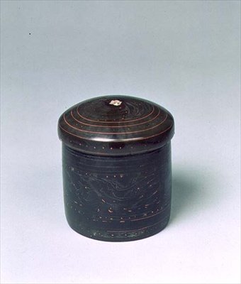 Doboz, kínai, Nyugati Han-dinasztia, i.e. 206 - i.sz. 6 (lakk) alkotó: Chinese School