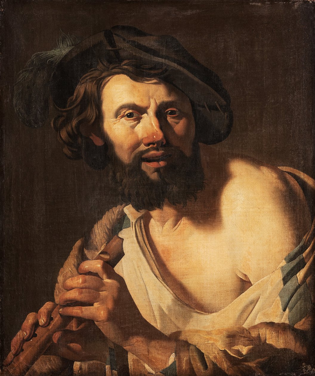 Férfi furulyás, 1625 alkotó: Dutch School