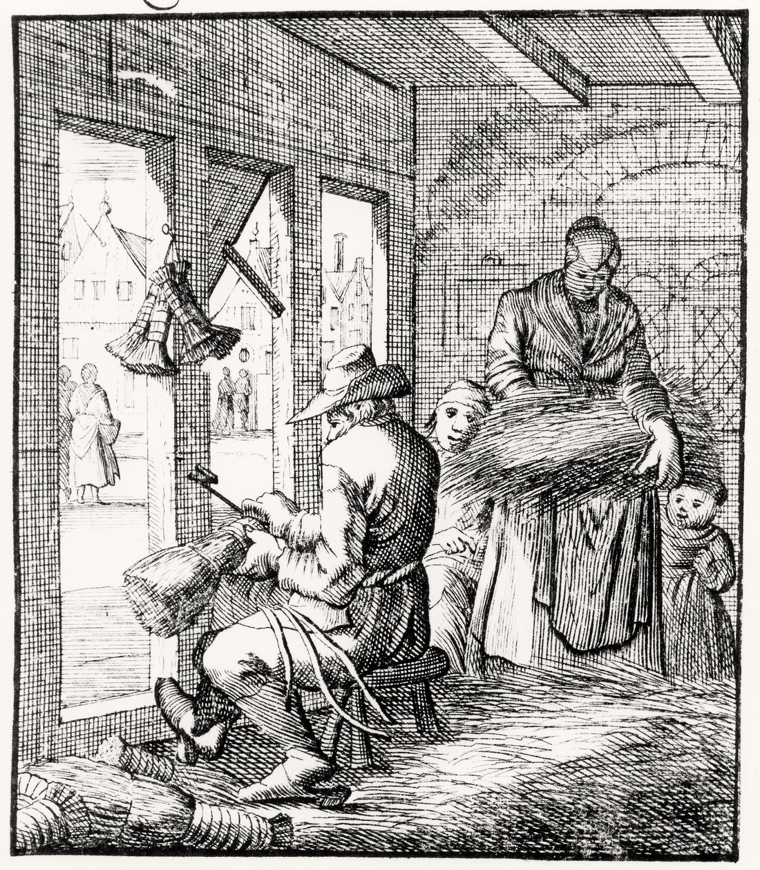 A seprűkészítő, 1718 alkotó: Dutch School