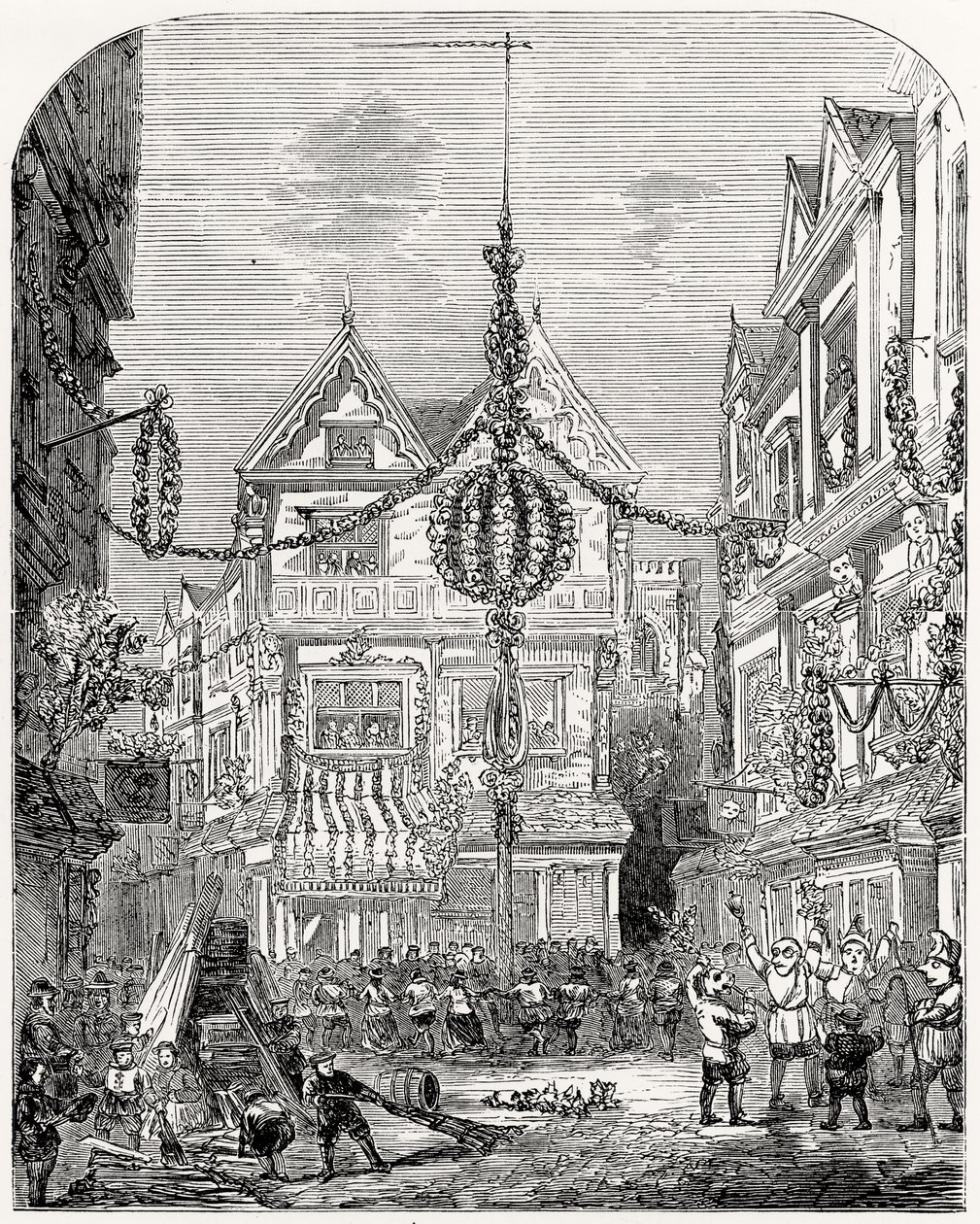 Ujjongás II. Károly (1630-85) helyreállítása alkalmából 1660. máj. alkotó: English School