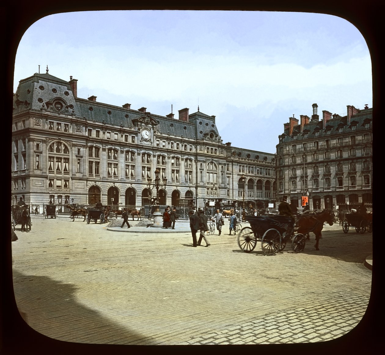 Párizsi kiállítás: St. Lazare állomás, 1900 (lámpás csúszda) alkotó: French Photographer