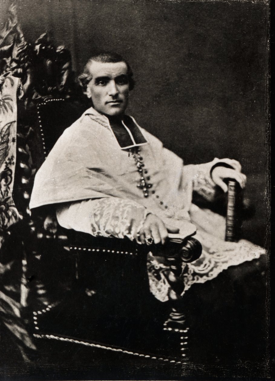 Adolphe Perraud (1828-1906) francia bíboros és akadémikus portréja. alkotó: French Photographer