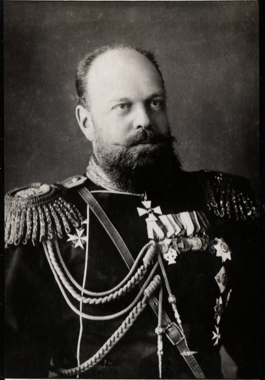 III. Sándor orosz (1845-1894), orosz császár portréja. alkotó: French Photographer