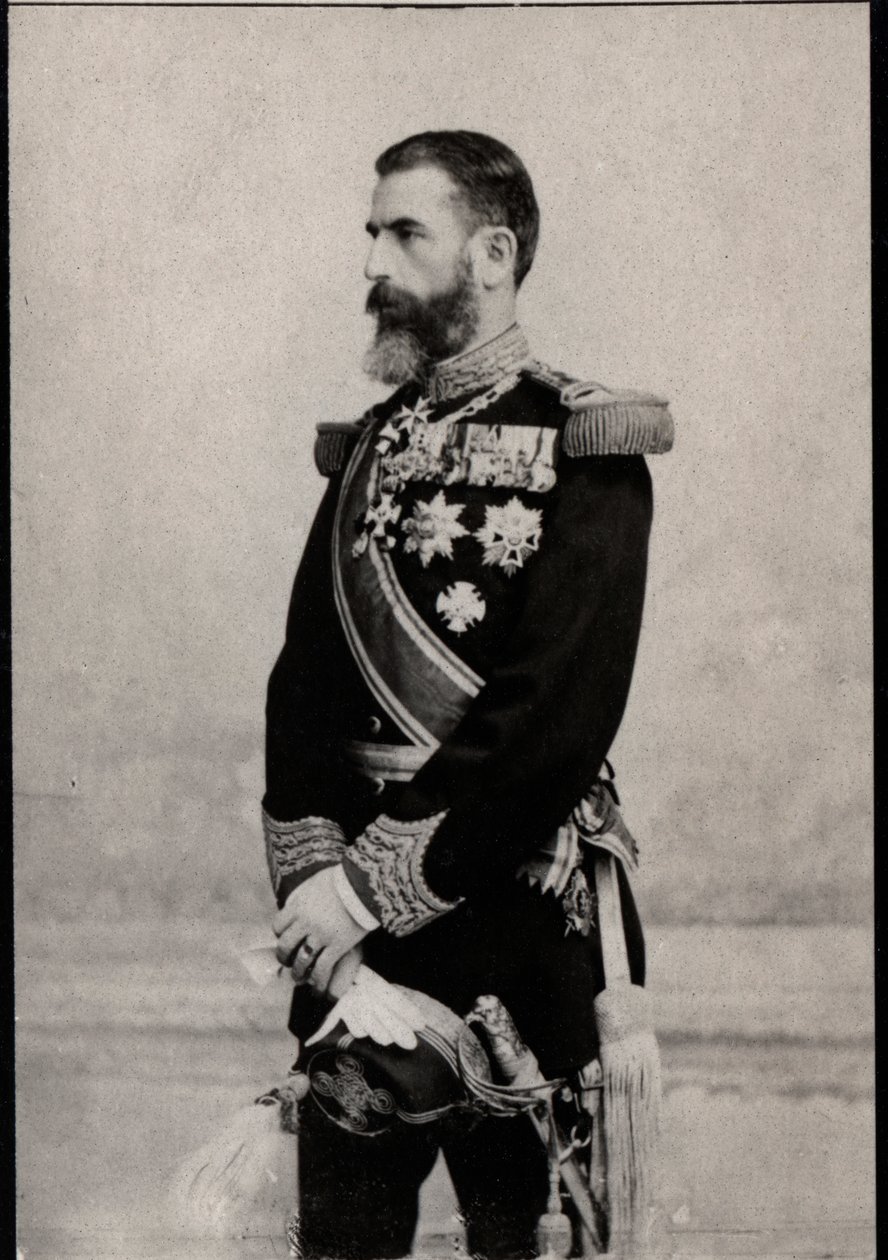 I. Károly román király (1839-1914), román király portréja. alkotó: French Photographer