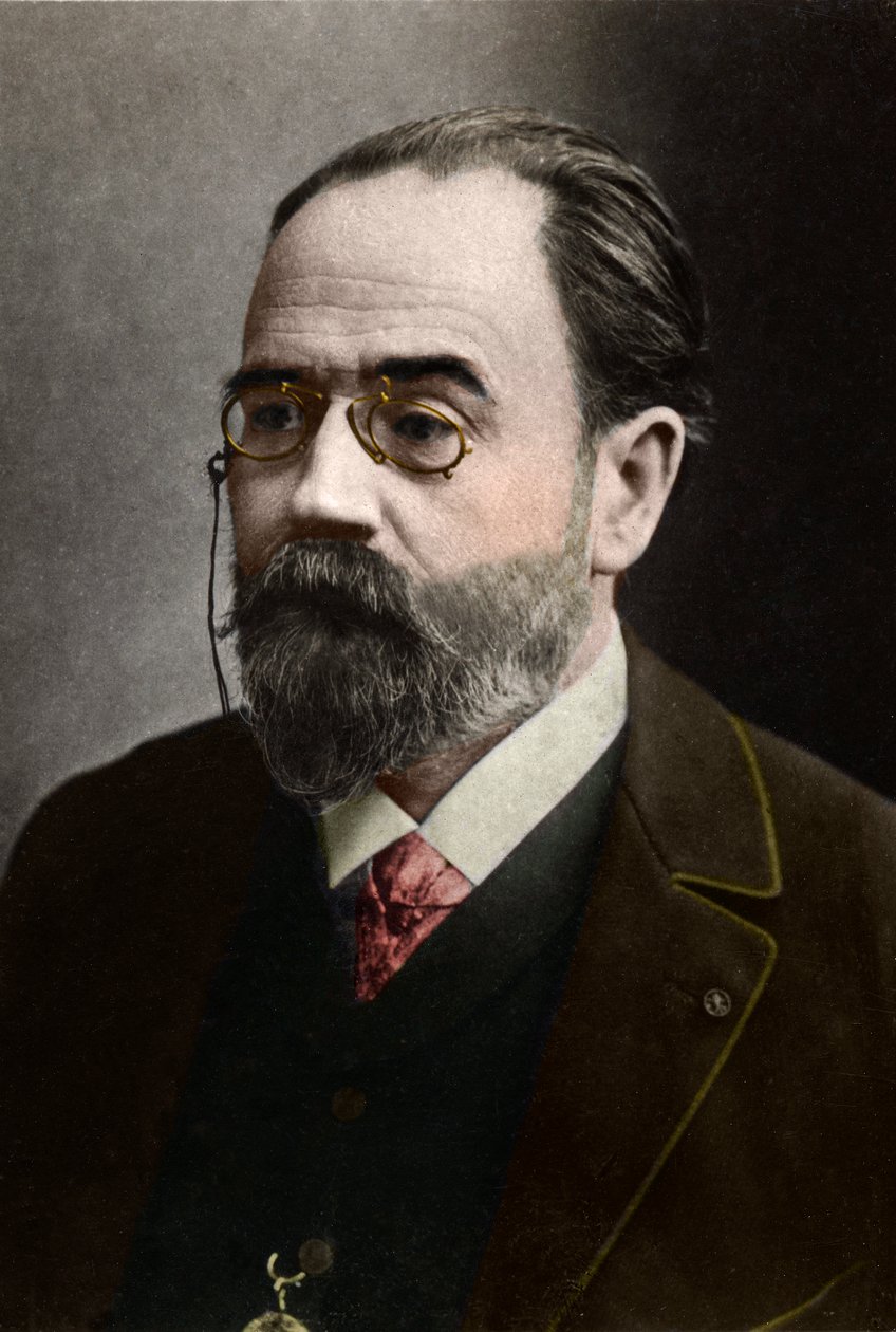 Emile Zola (1840-1902) francia író portréja. alkotó: French Photographer