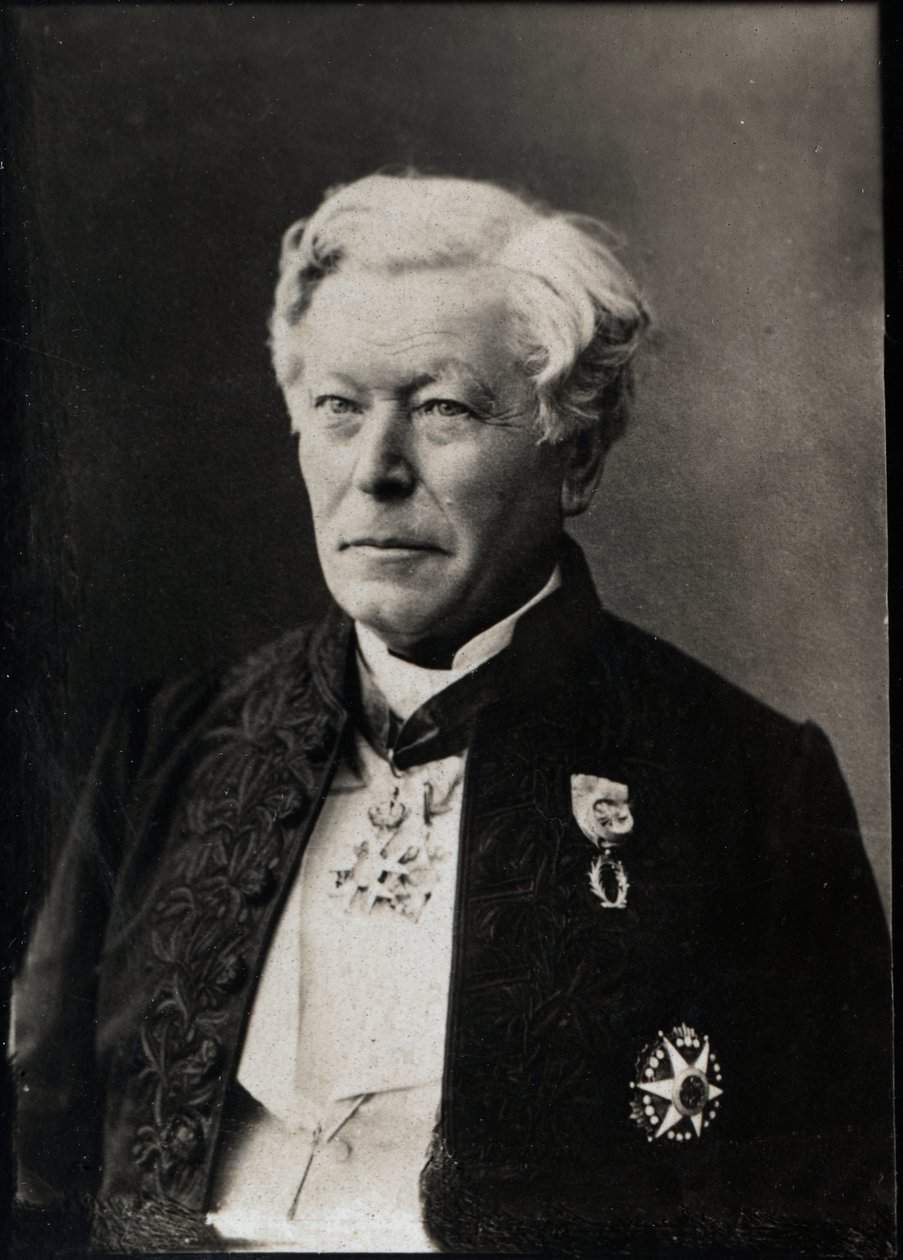 Herve Auguste Faye (1814-1902) francia csillagász portréja. alkotó: French Photographer