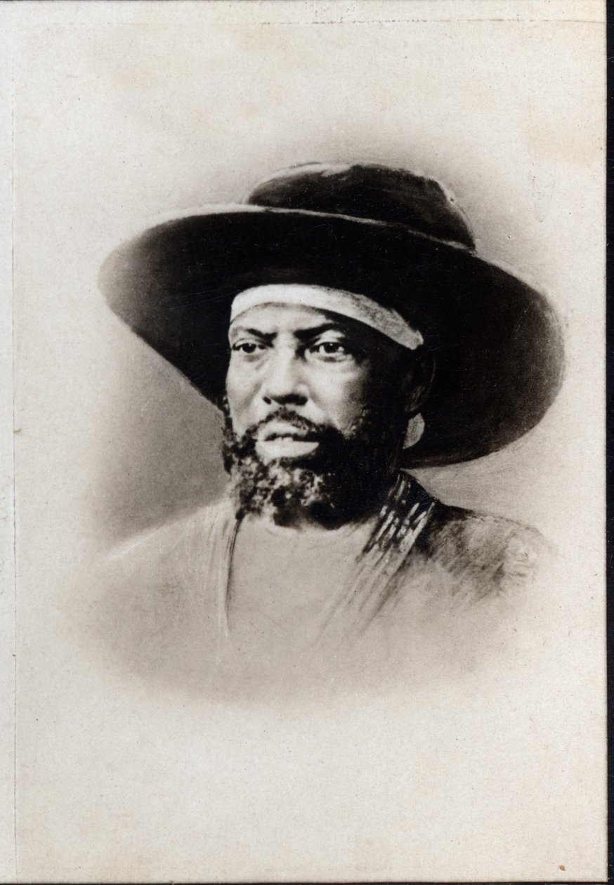 II. Menelik (1844-1913), Etiópia császárának portréja. alkotó: French Photographer