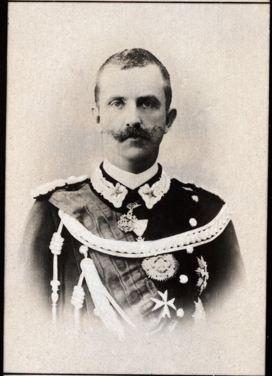 III. Viktor Emmánuel (1869-1947), olasz király portréja. alkotó: French Photographer