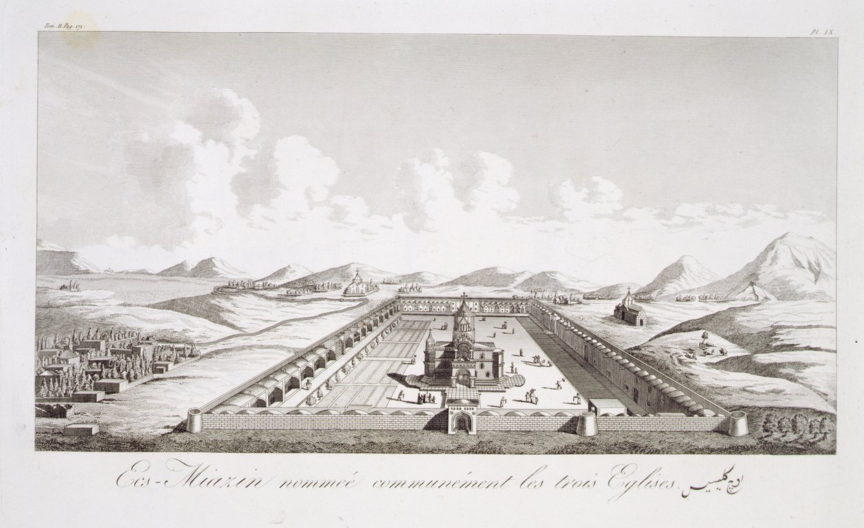 Echsmiazin, a három templom néven ismert, a Voyages du Chevalier Chardin en Perse, et en autres Lieux d