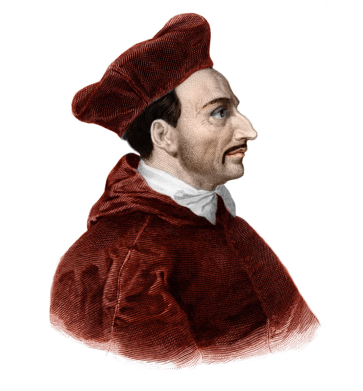 Szent Károly Borromee (1538-1584) bíboros érsek portréja. alkotó: French School