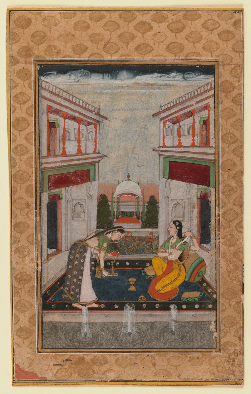 Syam Kalyan Ragini, 1740-1750 körül (átlátszatlan wc papíron) alkotó: Indian School