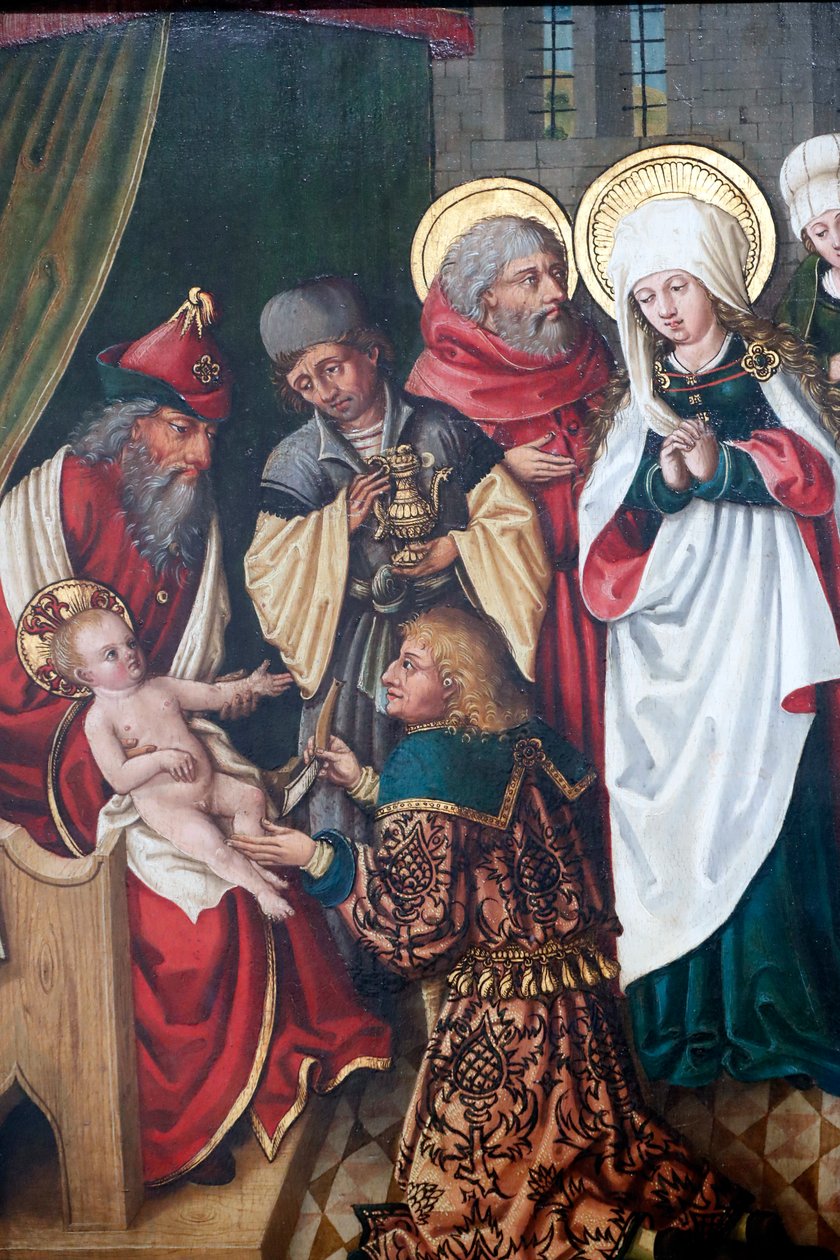 Krisztus körülmetélése, részlet (olajfa a panelen) alkotó: Unknown