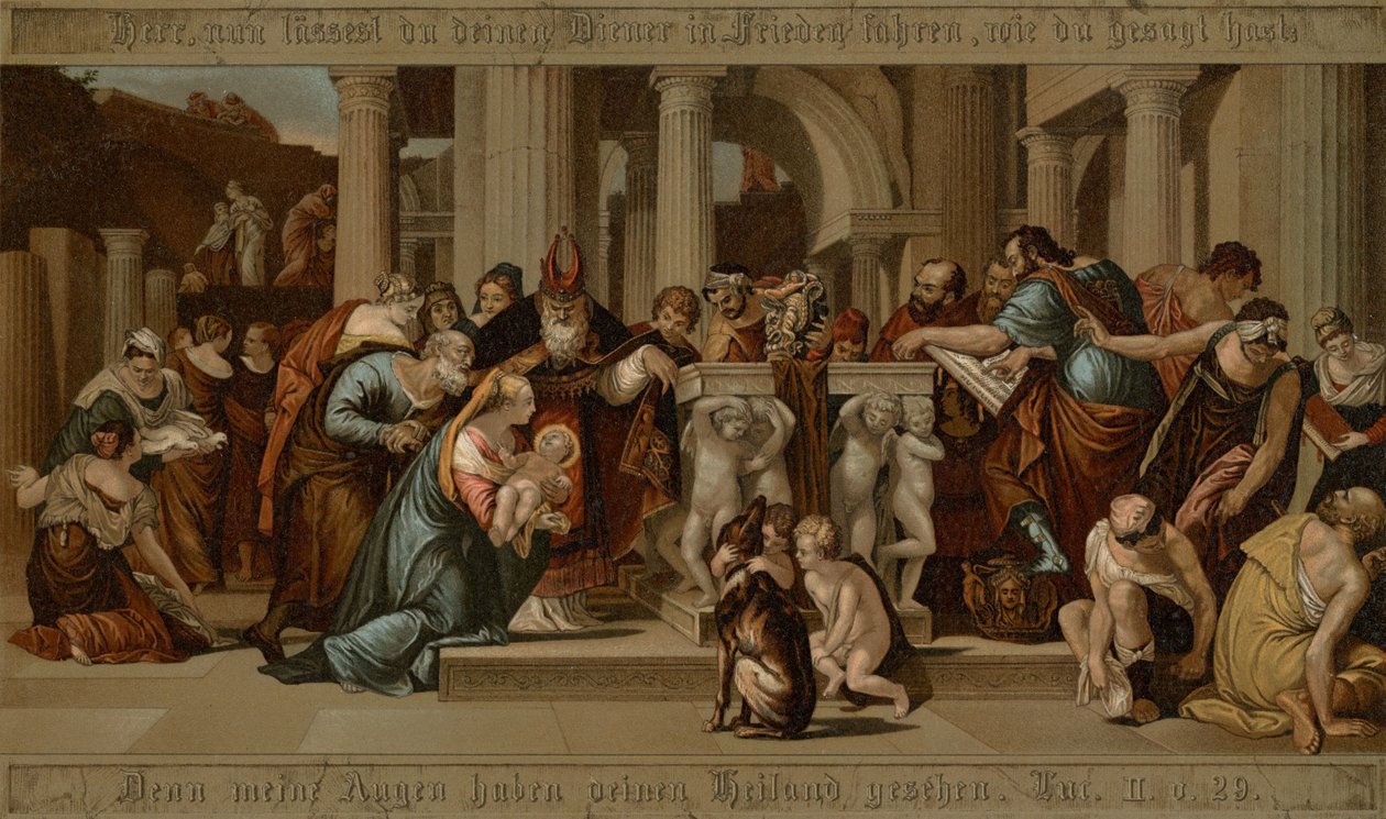 Bemutató a templomban alkotó: after Veronese