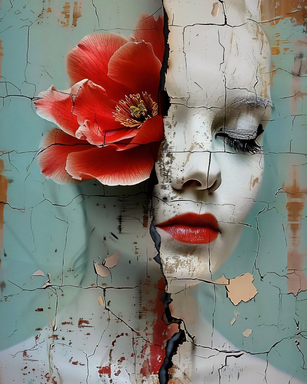 Broken Sleeping Beauty online vászonképek és faliképek eladó alkotó: F. Abderrahim