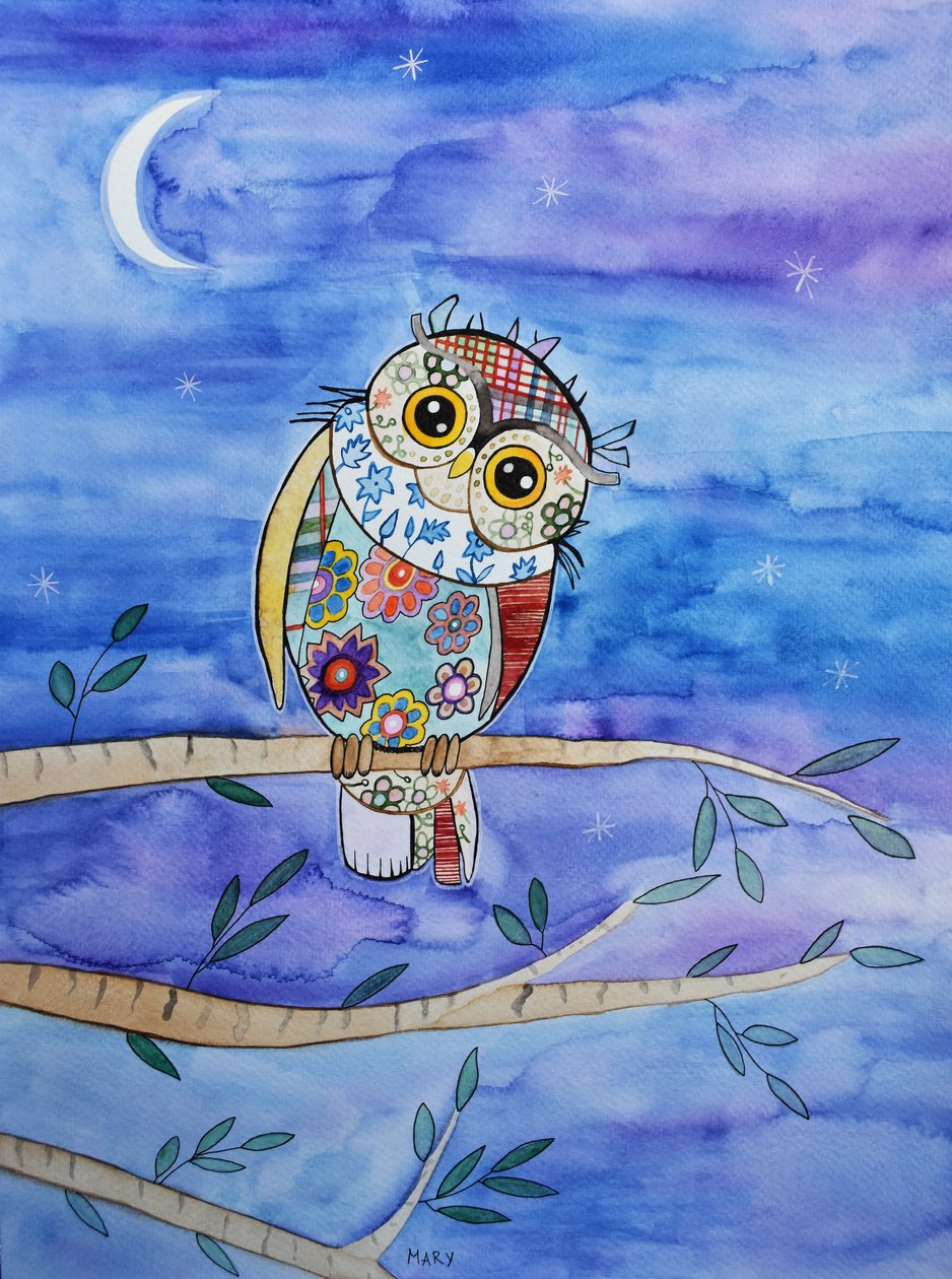 Kis bagoly alkotó: Marys Watercolors