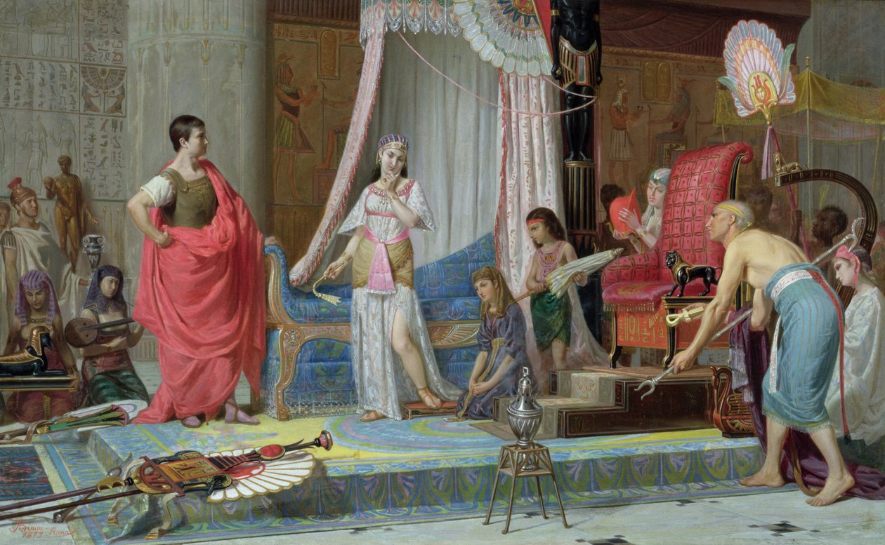 Kleopátra, 1879 alkotó: A. Benini