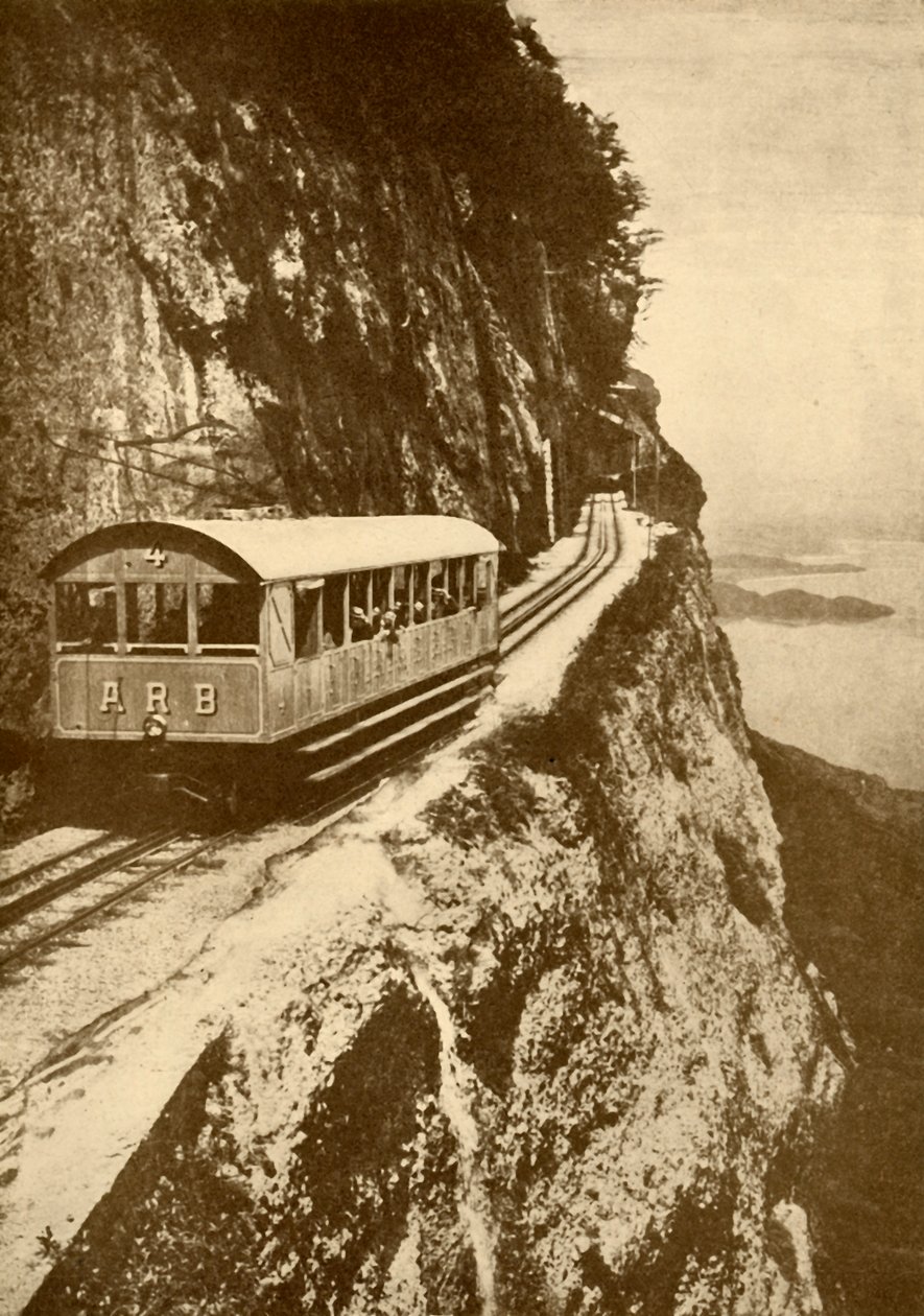 „Az Arth-Rigi vasúton”, 1930. alkotó: A.G Werthi