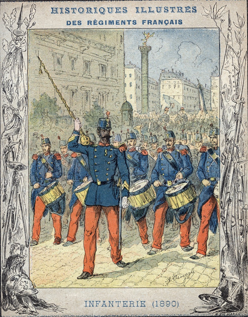 francia gyalogság alkotó: A. Demarle