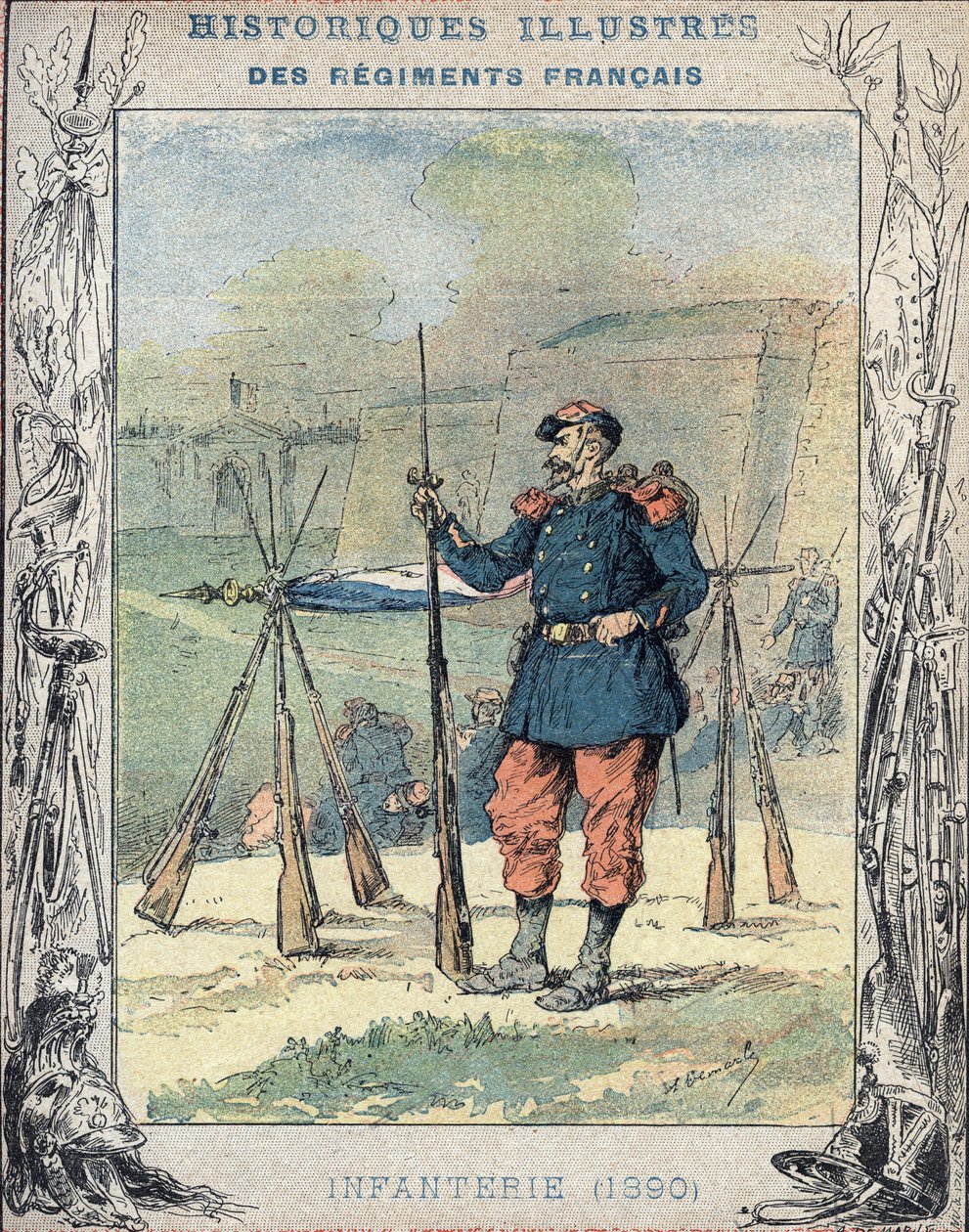 francia gyalogság alkotó: A. Demarle