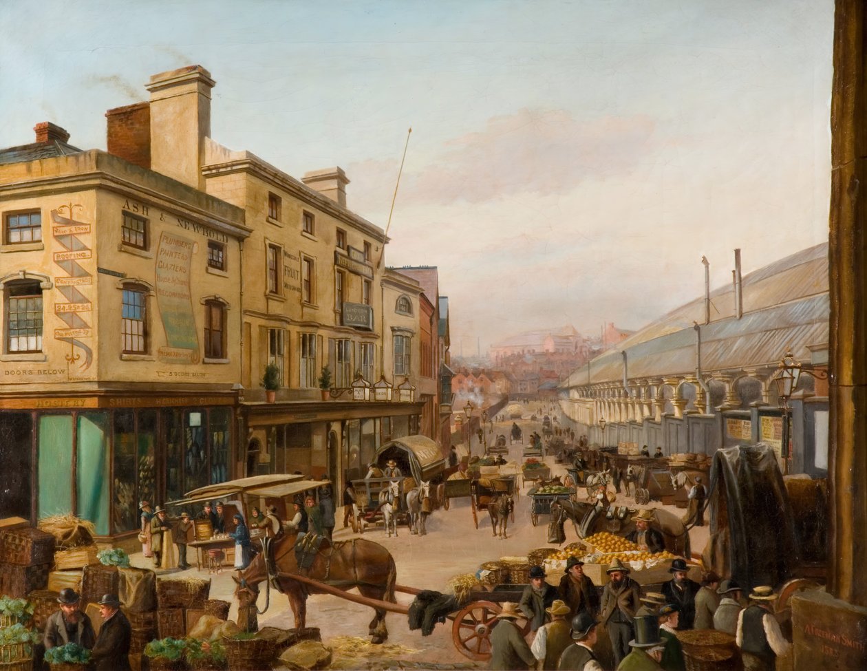 Worcester Street, Birmingham, 1883. alkotó: A. Freeman Smith
