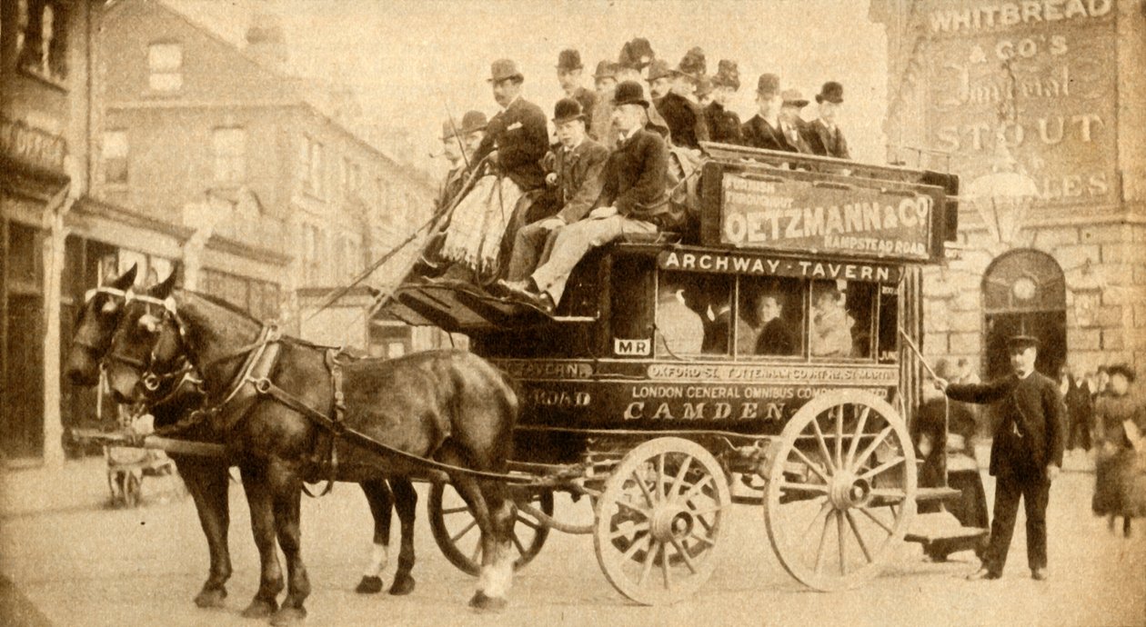 "The Knifeboard Bus", 1900, 1933. alkotó: A Moull