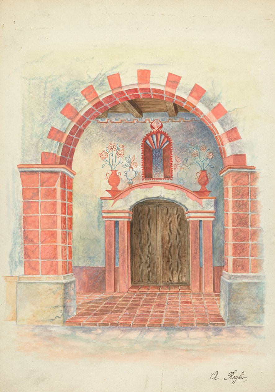 Restaurációs rajz alkotó: A. Regli